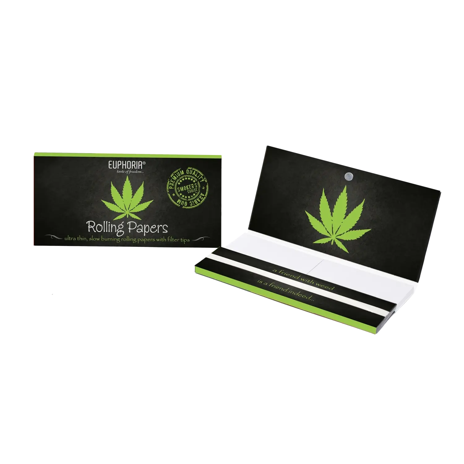 Euphoria Ultra-thin and slow-burning rolling papers, 32 papers