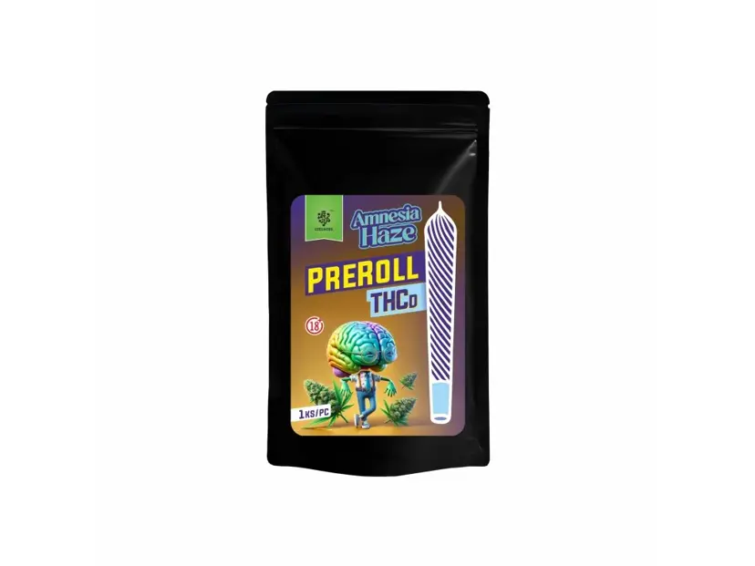 Czech CBD THCD önceden sarılı Amnesia Haze, 1 adet