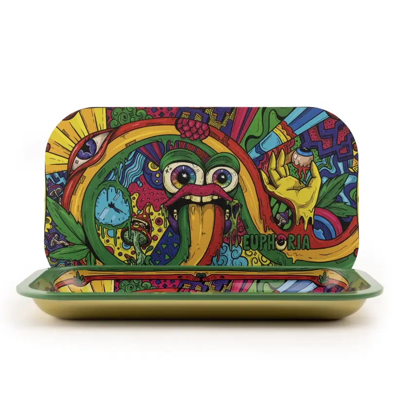 Euphoria Rolling tray set with magnetic lid Vibrant - 270 x 160 mm