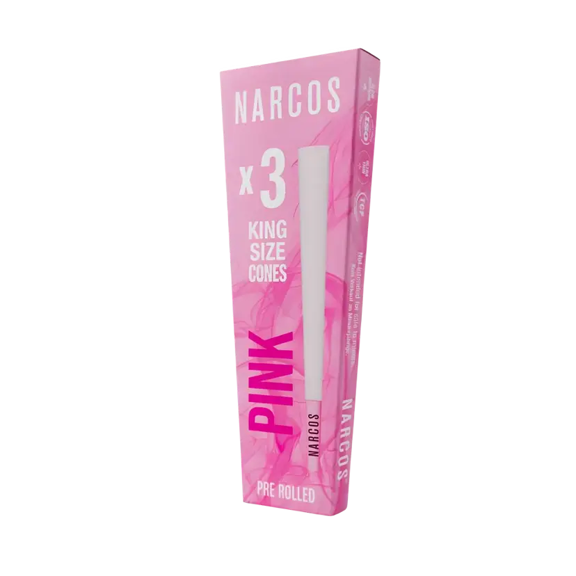 Narcos King Size Cones Pink Edition 109 mm, 3 pcs
