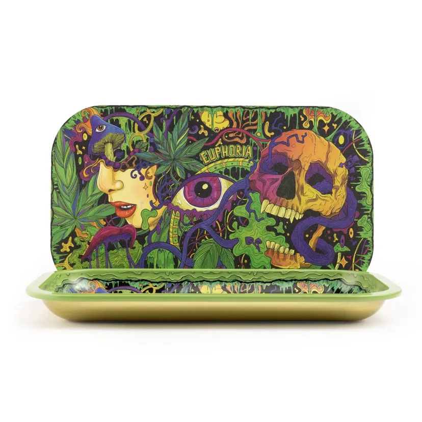 Euphoria Rolling Tray Set with Magnetic Lid Enchanting - 270 x 160 mm