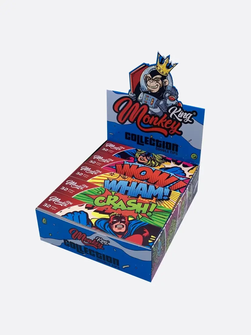 Monkey King Filter Tips Unbleached/Bleached