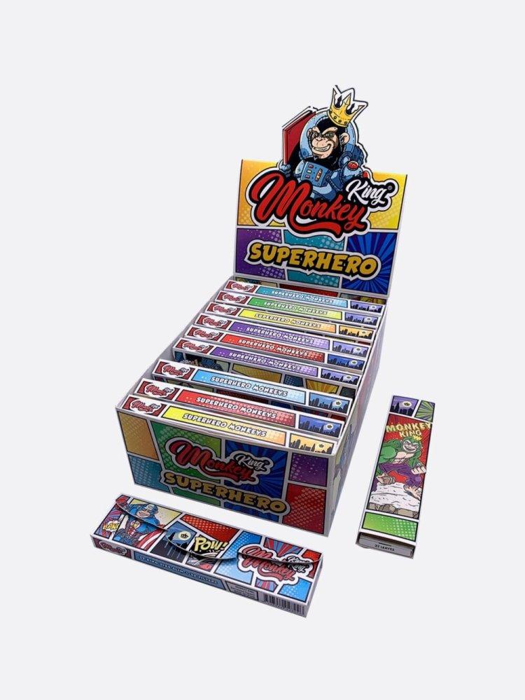 Monkey King Rolling Papers with filter tips (Superhero Edition - Glow in the dark)