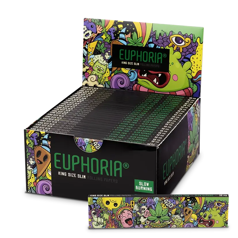 Euphoria Rolling Papers Kingsize Slim Whimsical, 32 rolling papers