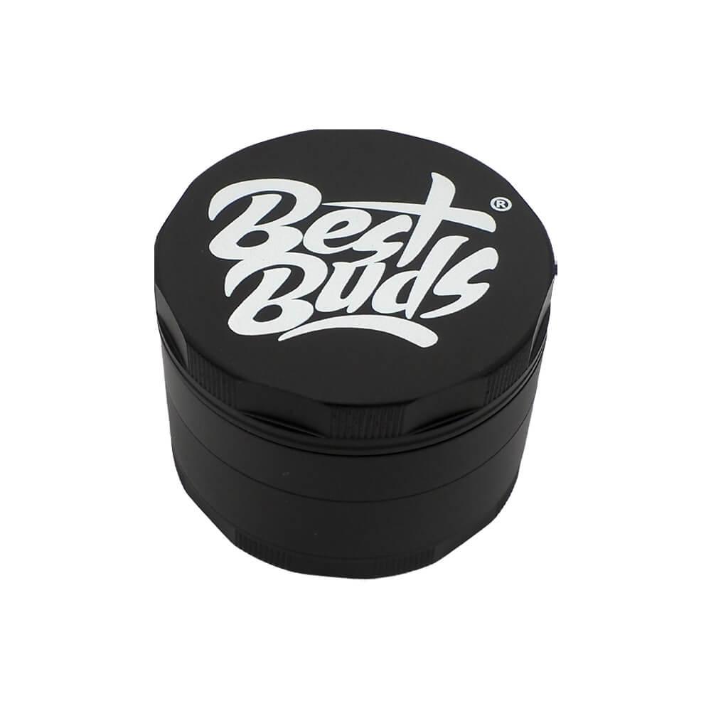 Best Buds Mighty Aluminium Grinder Black, 4-piece, 60 mm