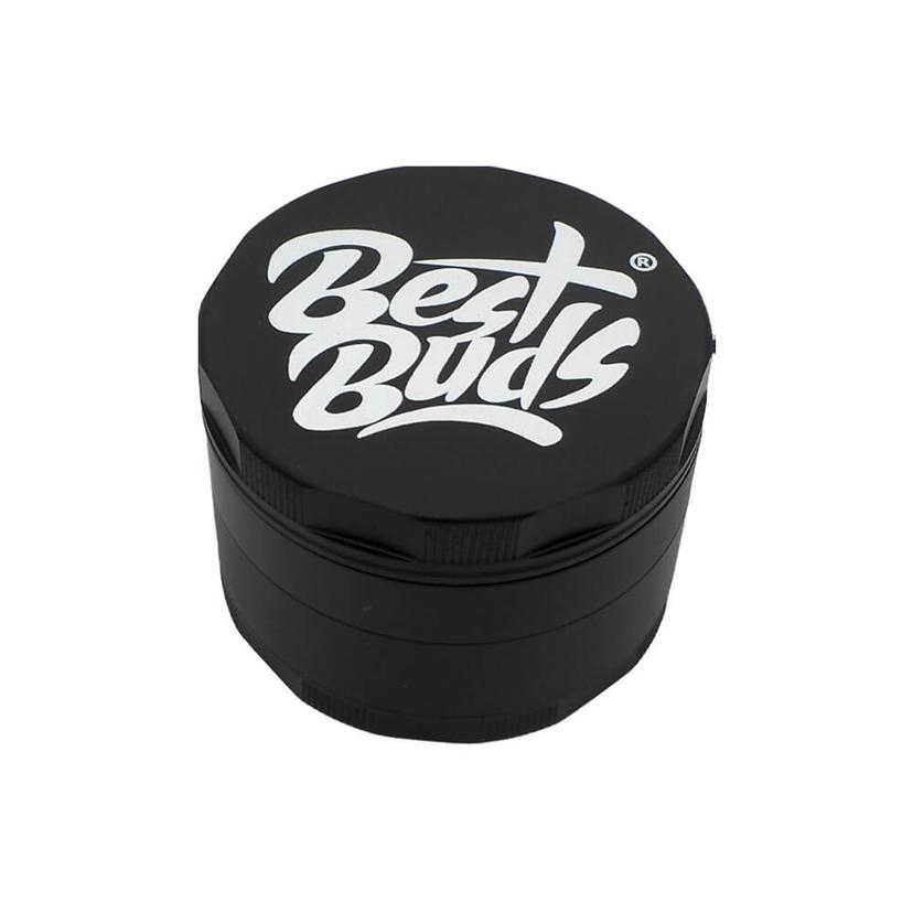 Best Buds Mighty Aluminium Grinder Black, 4-piece, 60 mm