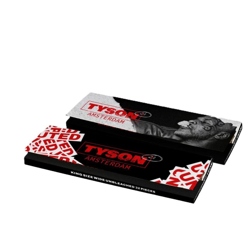 Tyson 2.0 Papel de Fumar Kingsize slim, Blanqueado