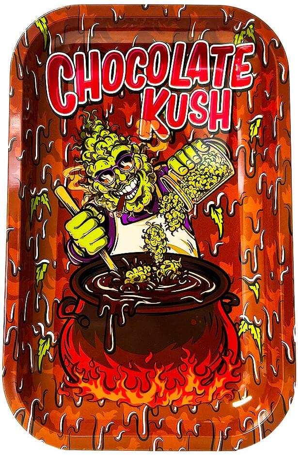 Best Buds Chocolate Kush Metal Rolling Tray Medium, 17x28 cm