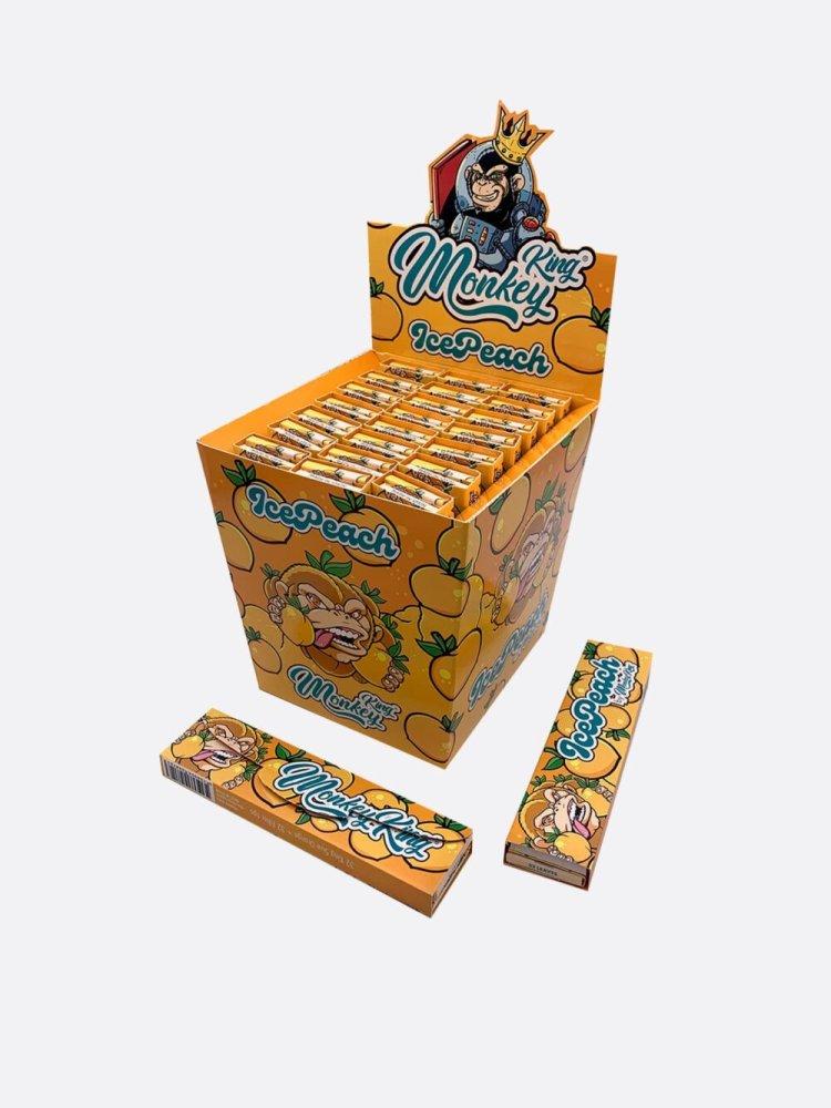 Monkey King Rolling papers with filter tips (ice peach flavor)