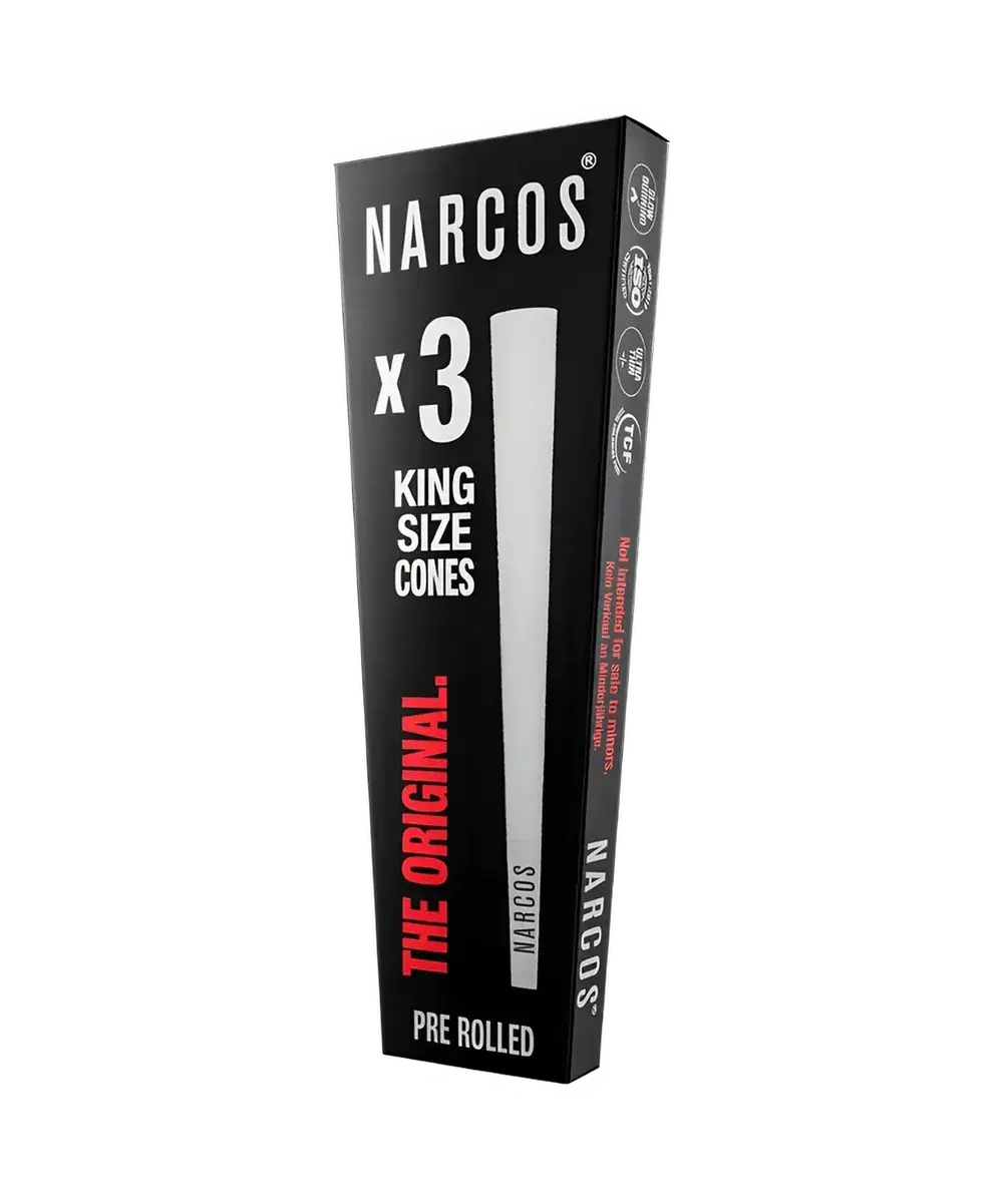 Narcos King Size Cones White Edition 109 mm, 3 pcs