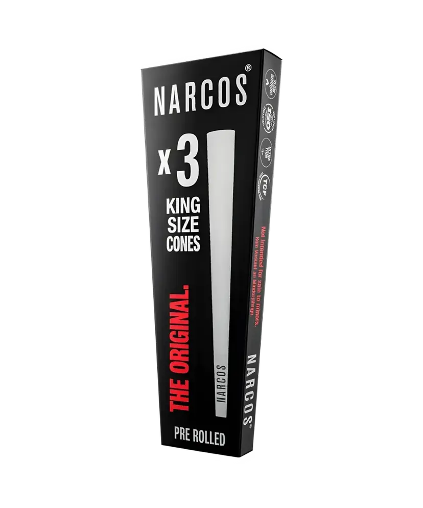 Narcos King Size Cones White Edition 109 mm, 3 pcs